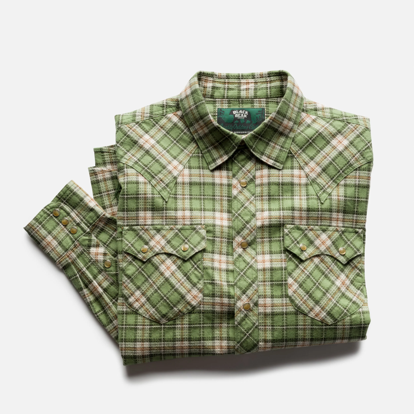 Black Bear Brand EVERGREEN Plaid P-Snap Shirt