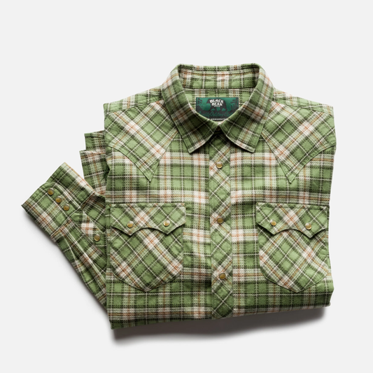 Black Bear Brand SAGE Plaid P-Snap Shirt