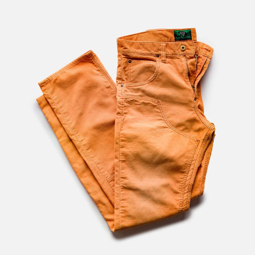 the Black Bear Brand Wフロントコーデュロイ BURNISHED ORANGE パンツ